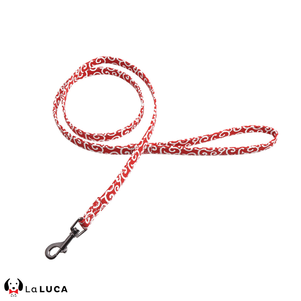 【送料無料】 唐草 リード 犬 猫 散歩 和柄 唐草模様 ペットグッズ ペット用品 LaLUCA 赤 緑 キャット お洒落 レッド おでかけ 子犬 超小型犬 子ネコ おさんぽ ねこちゃん ワンチャン わんちゃん 愛犬 老犬 ねこ