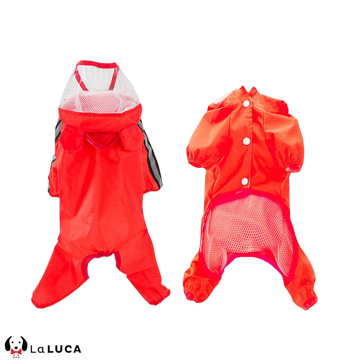 犬 レインコート 犬用 レインコート 雨具 可愛い 雨 散歩 くま 犬服 ウェア ドッグ ドッグウェア 小型犬 中型犬 大型犬 LaLUCA フード フード付き 雨がっぱ 雨除け 防雨 梅雨 雨カバー 雨用 赤 お洒落 レッド おでかけ 子犬