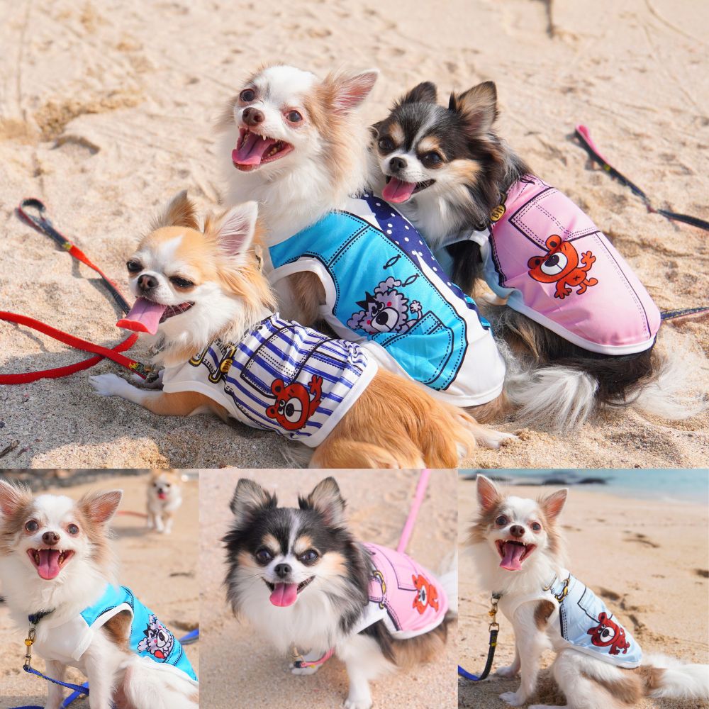 【在庫処分セール!】 犬 服 タンクトップ タンク サロペット ベスト Tシャツ 猫 ペット Tシャツ 汚れ防止 防虫 部屋着 かわいい 散歩 LaLUCA