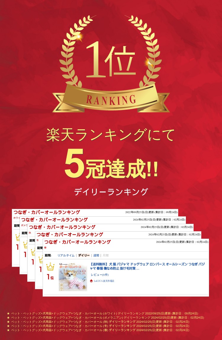 【送料無料】 犬 服 パジャマ ドッグウェア ロンパース オールシーズン つなぎ パジャマ 春服 傷なめ防止 抜け毛対策 薄手 ボーダー LaLUCA