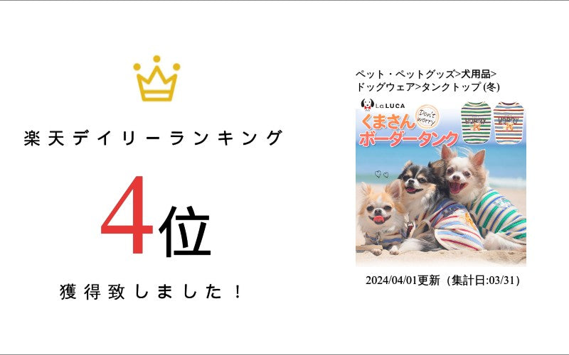 犬 服 犬服 ドッグウェア クマ くま ボーダー Tシャツ タンクトップ タンク クール 抜け毛防止 虫刺され防止 部屋着 オールシーズン LaLUCA