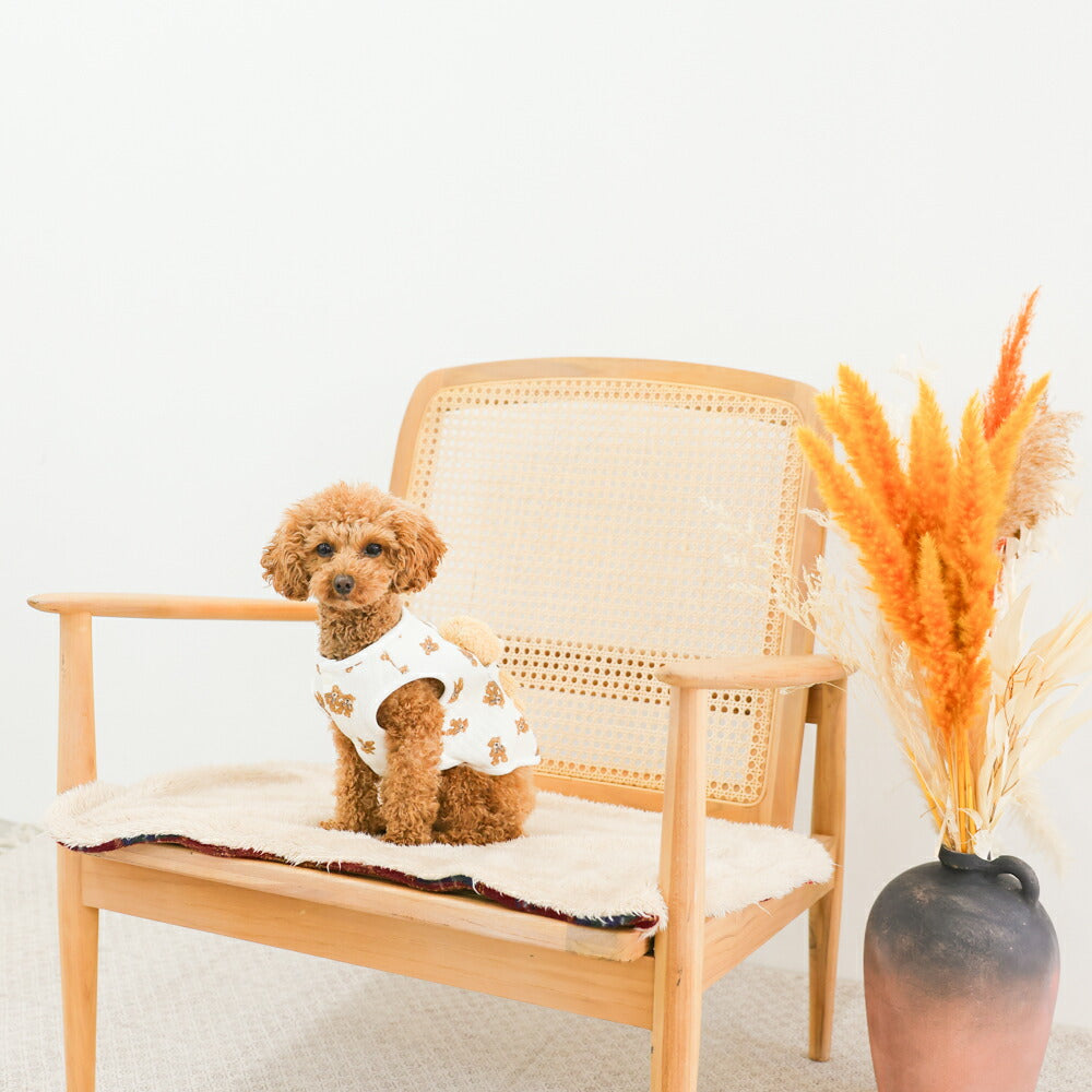 犬 服 ペット 犬服 くま ペットウェア 熊柄 クマ柄 かわいい おしゃれ 小型犬 中型犬 春秋 ドッグウエア LaLUCA おんぶ クマ お洒落 子犬 成犬用 おさんぽ ワンチャン わんちゃん 愛犬 ペット用品 お散歩 イヌ ワンちゃん 仔犬