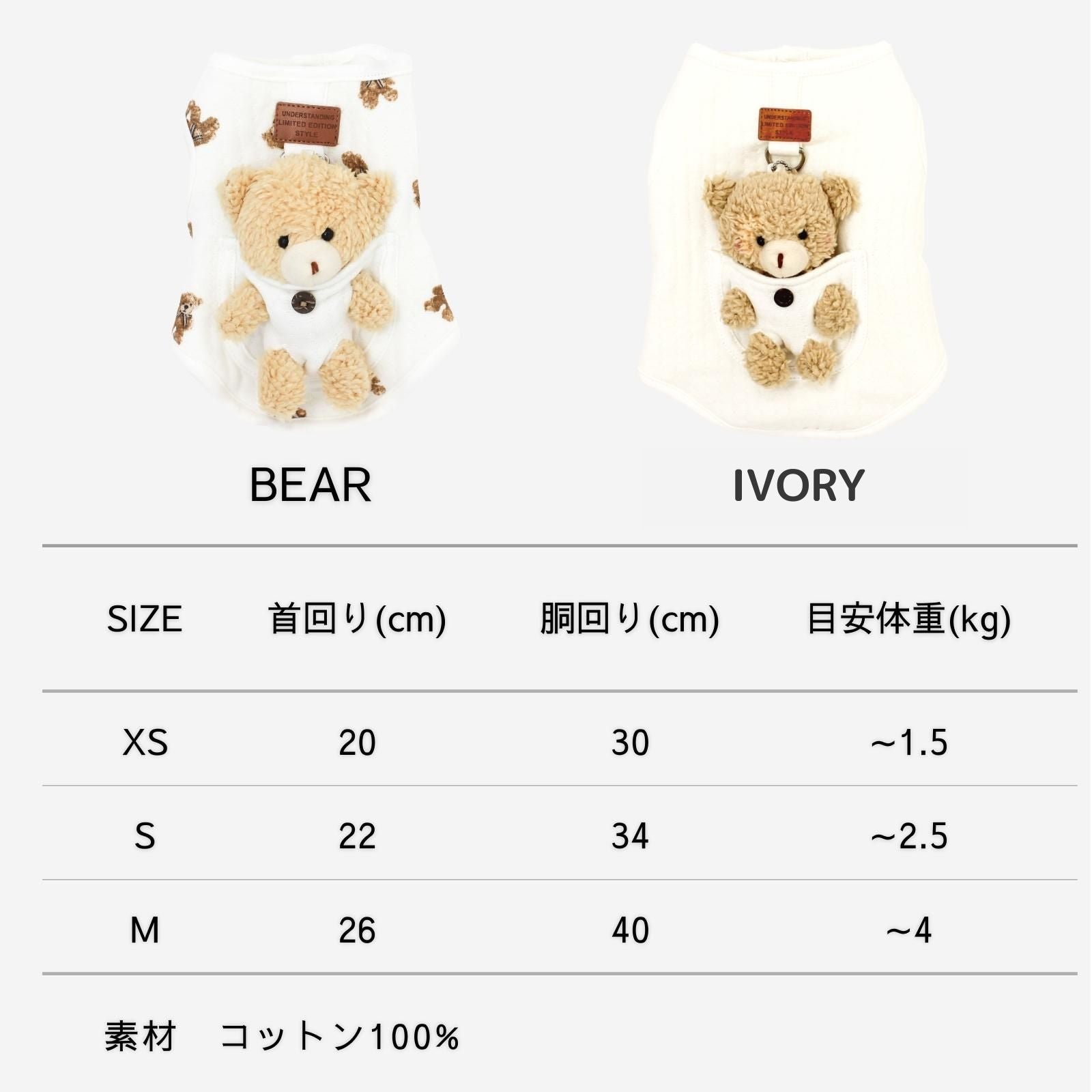 犬 服 ペット 犬服 くま ペットウェア 熊柄 クマ柄 かわいい おしゃれ 小型犬 中型犬 春秋 ドッグウエア LaLUCA おんぶ クマ お洒落 子犬 成犬用 おさんぽ ワンチャン わんちゃん 愛犬 ペット用品 お散歩 イヌ ワンちゃん 仔犬