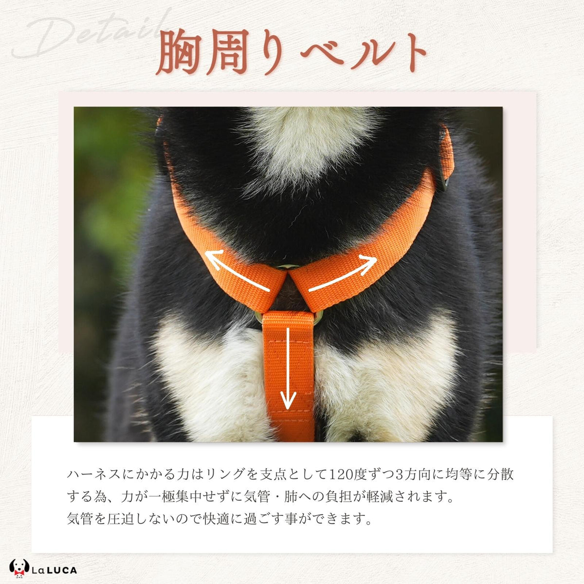 【楽天6冠】 犬 ハーネス 小型犬 中型犬 大型犬 抜けにくい 抜けない 脱げにくい 脱げない エスケープガード 柴犬 おしゃれ かわいい 速乾 雨の日 安心 アウトドア 簡単 ロック 胴輪 犬用 介護 お出かけ 散歩 LaLUCA 赤 緑 レッド 青 はーねす おでかけ 子犬