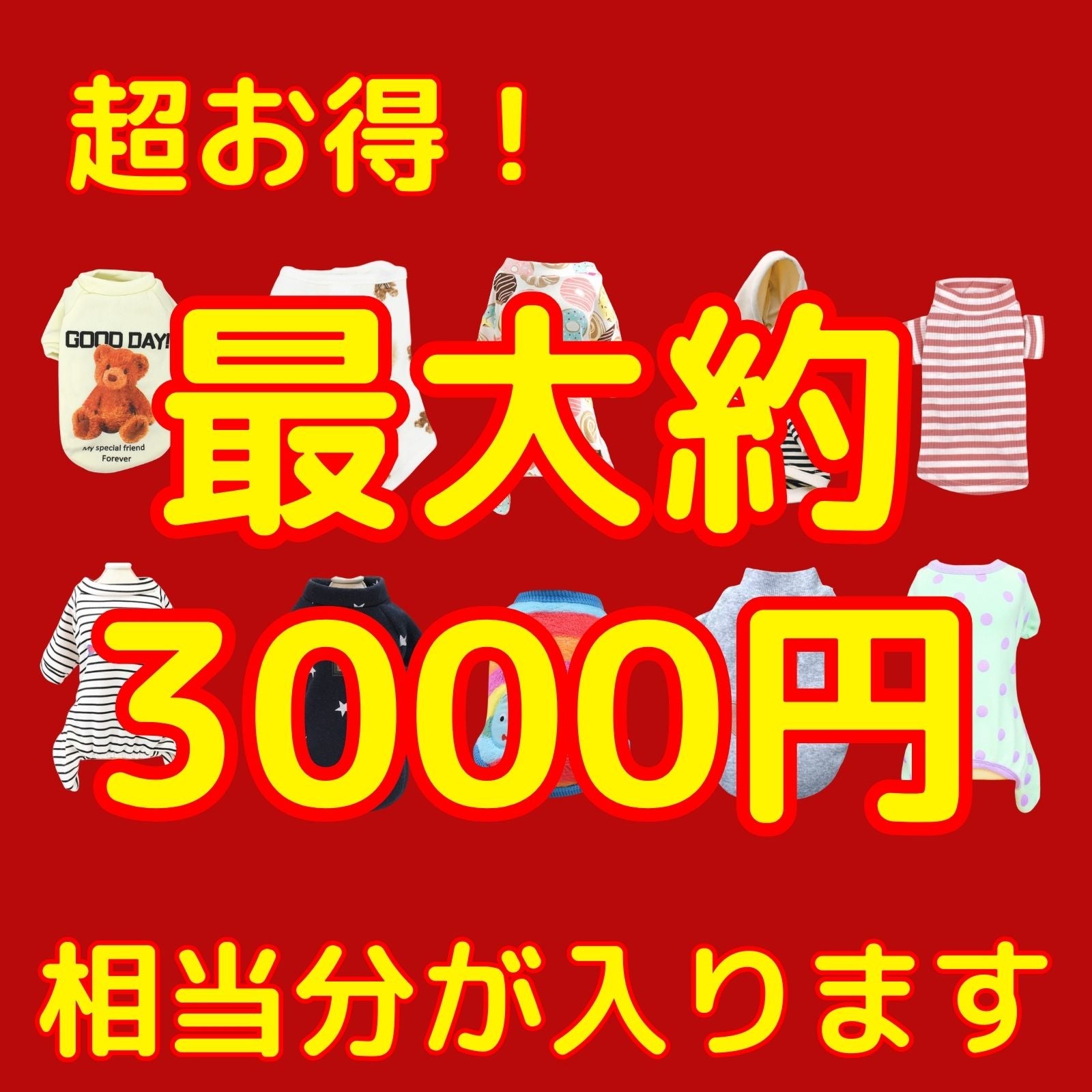 福袋2025】 ドッグウェア2点セット