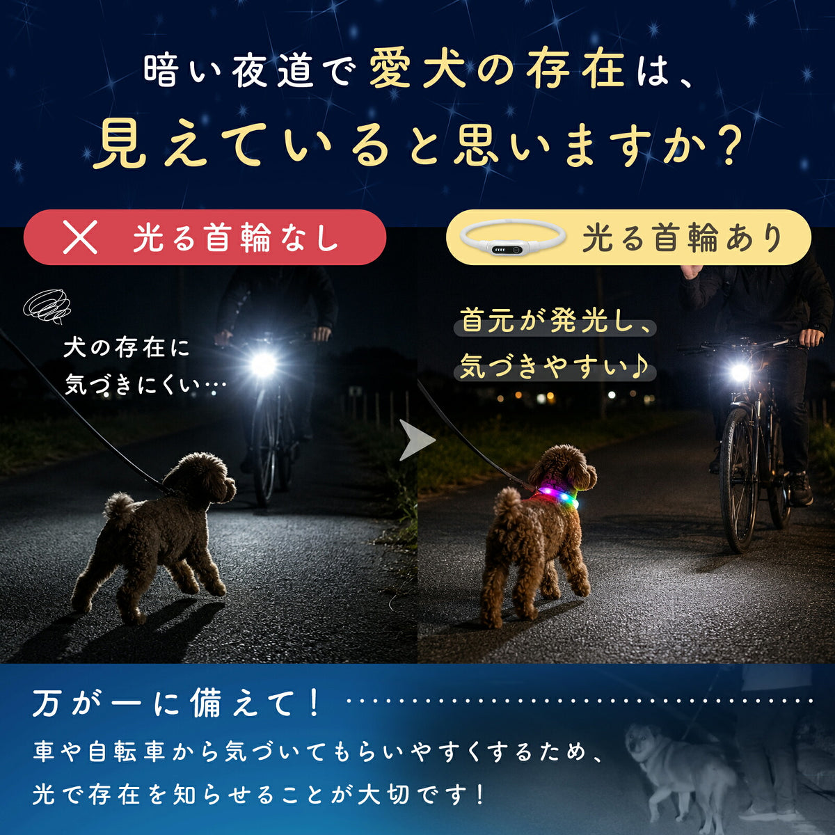 【電池残量がひと目でわかる】 光る首輪 犬 LED首輪 Type-C充電 レインボー 虹色 発光首輪 夜間 散歩 安全 事故防止 充電式 シリコン サイズ調整可 小型犬 中型犬 大型犬 猫 ライト 点灯 点滅 生活防水 光る 犬用 LEDライト 首輪